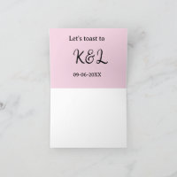 Brindemos por el compromiso de boda nombre letra r