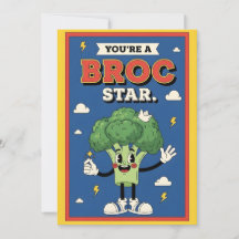Bromita de brócoli divertida Eres una Estrella de