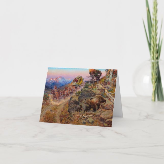 Tarjeta De Agradecimiento Bruin Not Bunny Turned the Leaders,1924 by Russell (Anverso)