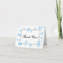 Tarjeta De Agradecimiento Bubbles Blank Inside Gracias