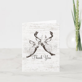 Tarjeta De Agradecimiento Buck and Doe Birch Tree Gracias