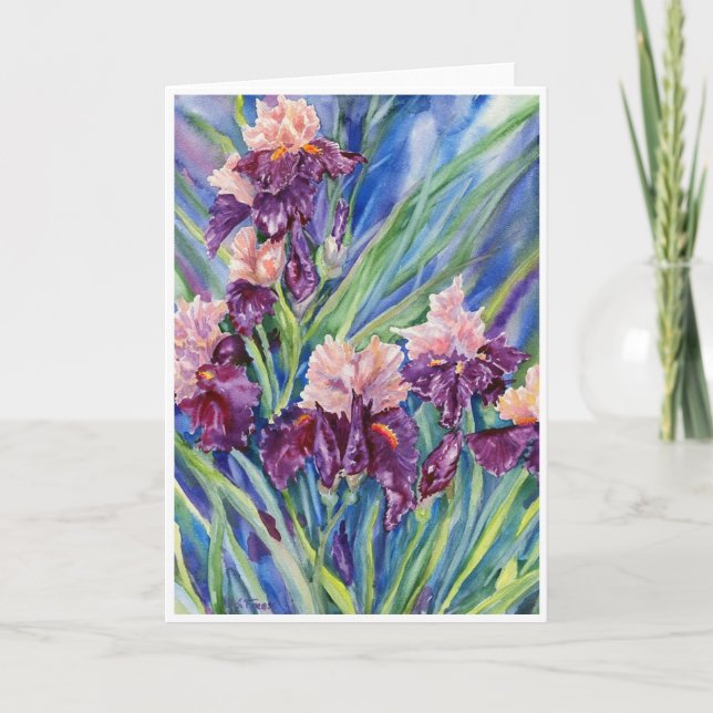 Tarjeta De Agradecimiento "Buds and Blooms" Blank Notecard (Anverso)
