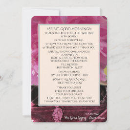 Tarjeta De Agradecimiento BUENA MAÑANA Inspiración y alegría!