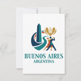 Tarjeta De Agradecimiento Buenos Aires Argentina