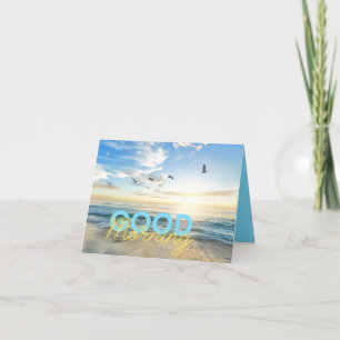 Tarjeta De Agradecimiento Buenos días cielo azul