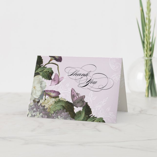 Tarjeta De Agradecimiento Buenos días Glory Hydrangea - Cartas de agradecimi (Anverso)