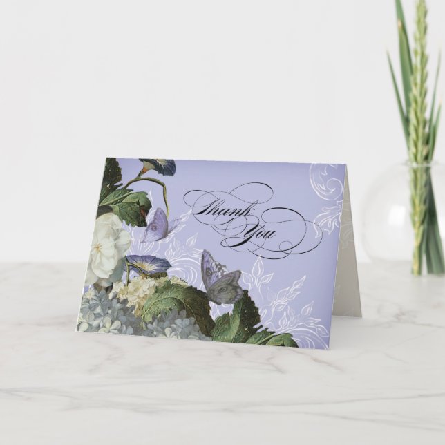Tarjeta De Agradecimiento Buenos días Glory Hydrangea - Cartas de agradecimi (Anverso)