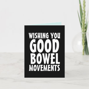 TARJETA DE AGRADECIMIENTO BUENOS MOVIMIENTOS DE BOWEL POOP FUNNY BIRTHDAH CA