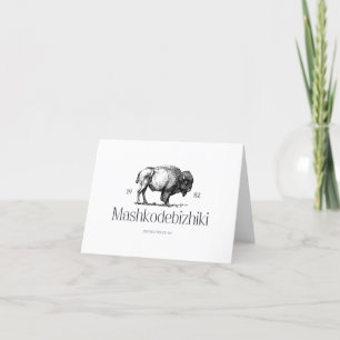 Tarjeta De Agradecimiento Búfalo