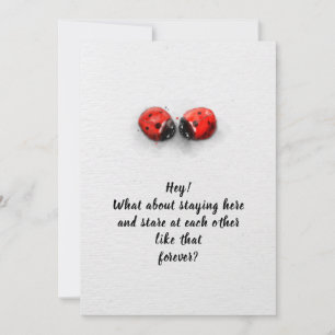 Tarjeta De Agradecimiento bugs de amor de el día de San Valentín