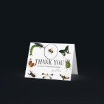 Tarjeta De Agradecimiento Bugs & Insecs Vintage Boy Birthday<br><div class="desc">Esta tarjeta de agradecimiento de este lindo y vintage niño presenta una lupa,  insectos y bichos como mariposas,  abejas,  escarabajo,  gusanos/larvas y libélula sobre un fondo blanco. Personalízalo para tus necesidades. Puedes encontrar más productos a juego en mi tienda.</div>