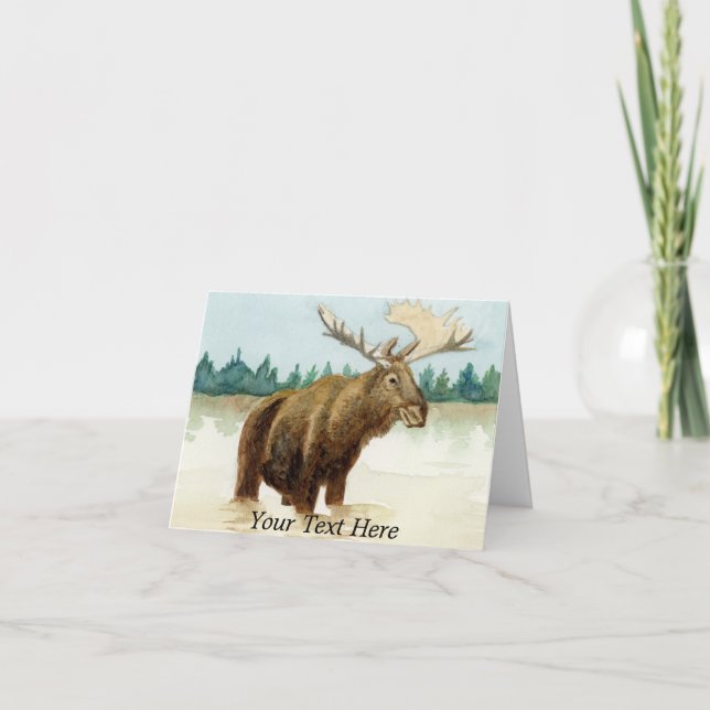 Tarjeta De Agradecimiento Bull Moose (Anverso)