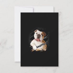 Tarjeta De Agradecimiento Bulldog
