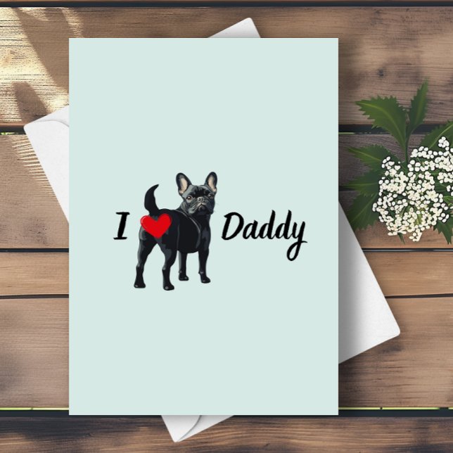 Tarjeta De Agradecimiento Bulldog francés gracioso del Día del Mascota Perro (Subido por el creador)