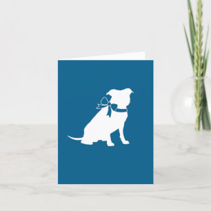 Tarjeta De Agradecimiento Bulldog Pit Baby Shower Puppy Pitbull