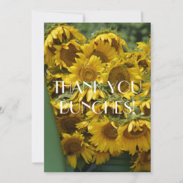 TARJETA DE AGRADECIMIENTO BUNCHES DE FLORES