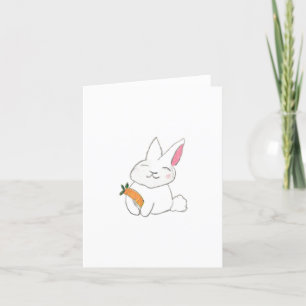 Tarjeta De Agradecimiento Bunny