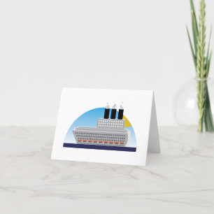 Tarjeta De Agradecimiento Buque de crucero