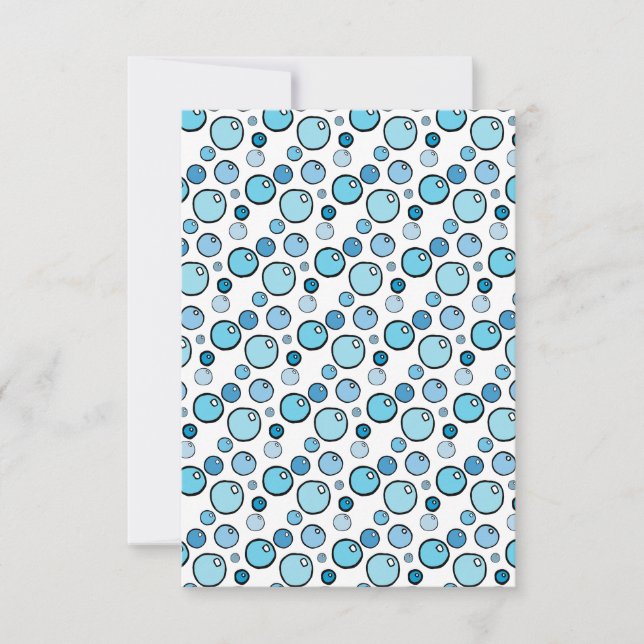 Tarjeta De Agradecimiento Burbujas (Anverso)