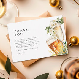 Tarjeta De Agradecimiento Burbujas y breves Ducha de parejas