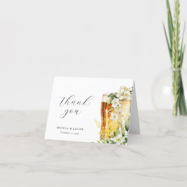 Tarjeta De Agradecimiento Burbujas y breves Ducha de parejas