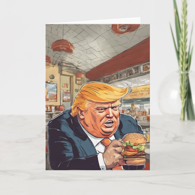Tarjeta De Agradecimiento Burger Man Card (Anverso)