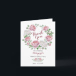 Tarjeta De Agradecimiento Burgundy Pink Country Rose 80th Birthday Thank You<br><div class="desc">Burgundy and pink chic country rose floral 80th birthday party thank you card. This pink and white roses 80th birthday party thank you card is a good choice for a summer or a fall / autumn birthday party. Although, you can also use this adult woman's birthday thank-you card for a...</div>
