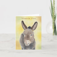 Burro gracias notecard