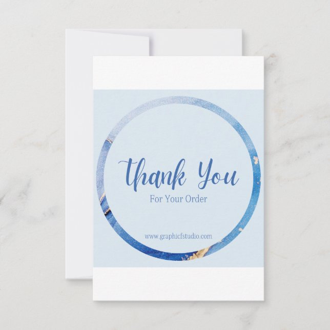 Tarjeta De Agradecimiento Buscar su pedido (Anverso)