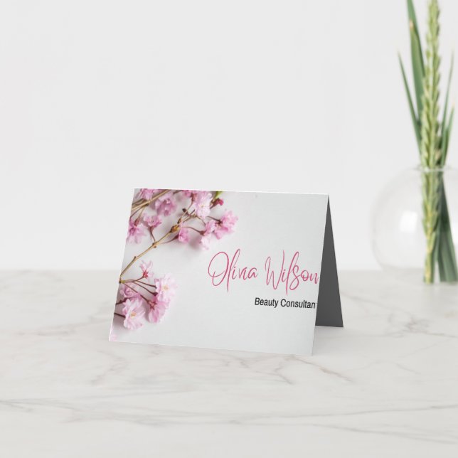 Tarjeta De Agradecimiento business card (Anverso)