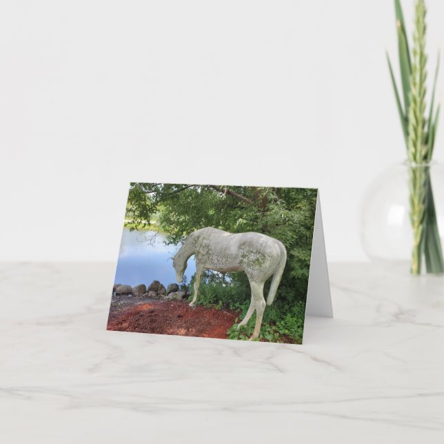 Tarjeta De Agradecimiento Caballo (Anverso)