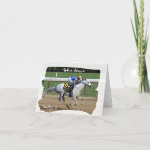 Tarjeta De Agradecimiento Caballo - Abarrio blanco con Brad Ortiz, Jr.