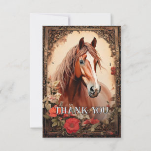 Tarjeta De Agradecimiento Caballo de bonito