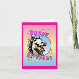 Tarjeta De Agradecimiento caballo de cumpleaños feliz