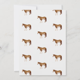 Tarjeta De Agradecimiento Caballo de pintura americano acuarela ecuestre