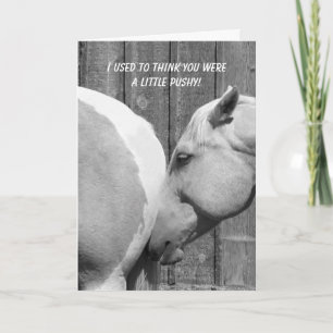 Tarjeta De Agradecimiento Caballo Gracioso Gracias Por El Aliento