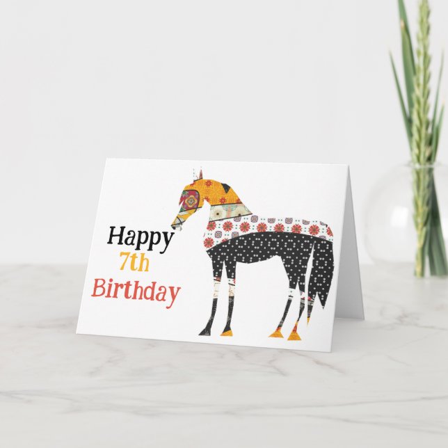 Tarjeta De Agradecimiento Caballo popular (Anverso)