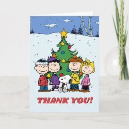 Tarjeta De Agradecimiento Cacahuetes | Cumpleaños de Invierno Gracias