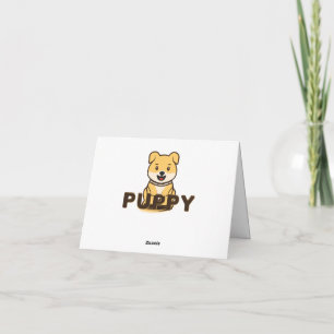 Tarjeta De Agradecimiento Cachorro