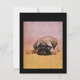 Tarjeta De Agradecimiento Cachorro cutáneo Regalo de los amantes del perro