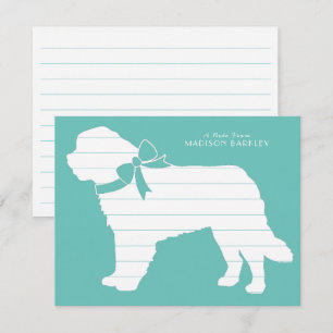 Tarjeta De Agradecimiento Cachorro de perro de San Bernardo