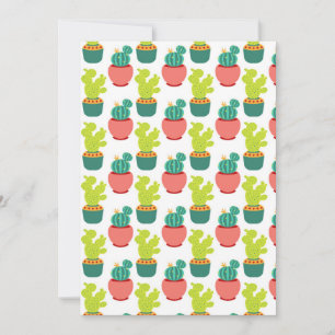 Tarjeta De Agradecimiento Cactus Suculentas Plantas Mexicanas Cinco de Mayo