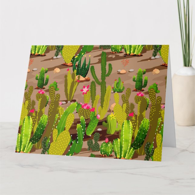Tarjeta De Agradecimiento Cactus Variety 3 (Anverso)