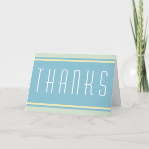 Tarjeta De Agradecimiento CADENAS DEPORTIVAS - amarillo azul pastel + tu tex