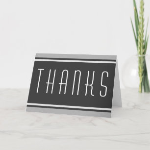 Tarjeta De Agradecimiento CADENAS DEPORTIVAS - Gris + tu texto