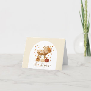 Tarjeta De Agradecimiento Caer en el amor Boho Baby Shower