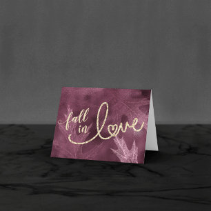 Tarjeta De Agradecimiento Caer enamorada del otoño   Foto de Mulberry Boda