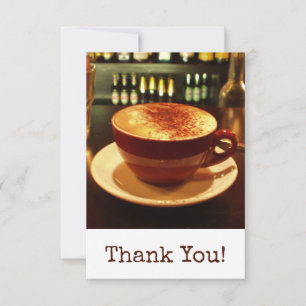 Tarjeta De Agradecimiento Café Gracias