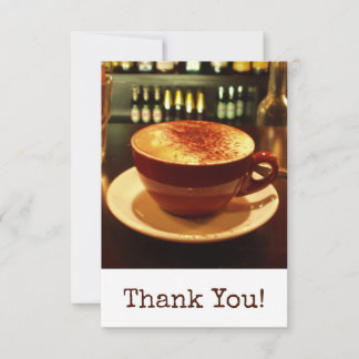Tarjeta De Agradecimiento Café Gracias