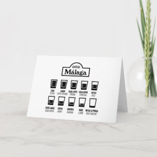 Tarjeta De Agradecimiento Cafés de Málaga